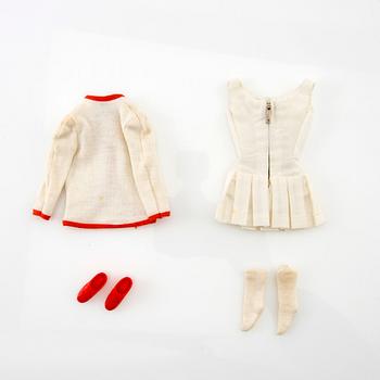 Barbie clothes 5 sets. Vintage including "American Airlines stewardess" Mattel 1960s. "Tennis anyone?" Mattel 1960s.