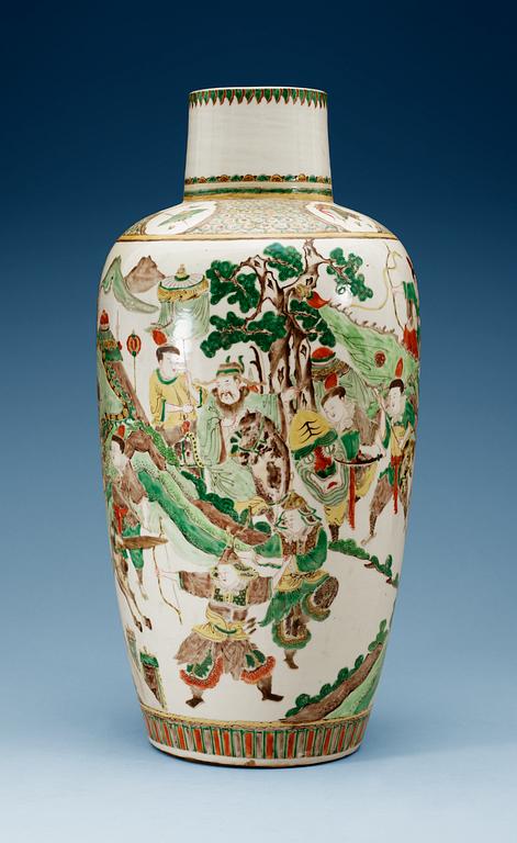 A famille verte vase, Qing dynasty, Kangxi (1662-1722).