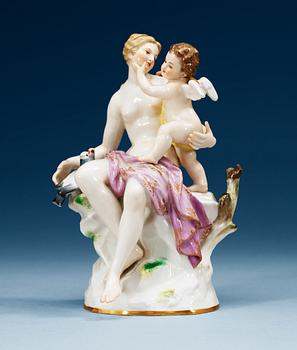 1349. FIGURIN, porslin. Meissen, 1800-talets slut.