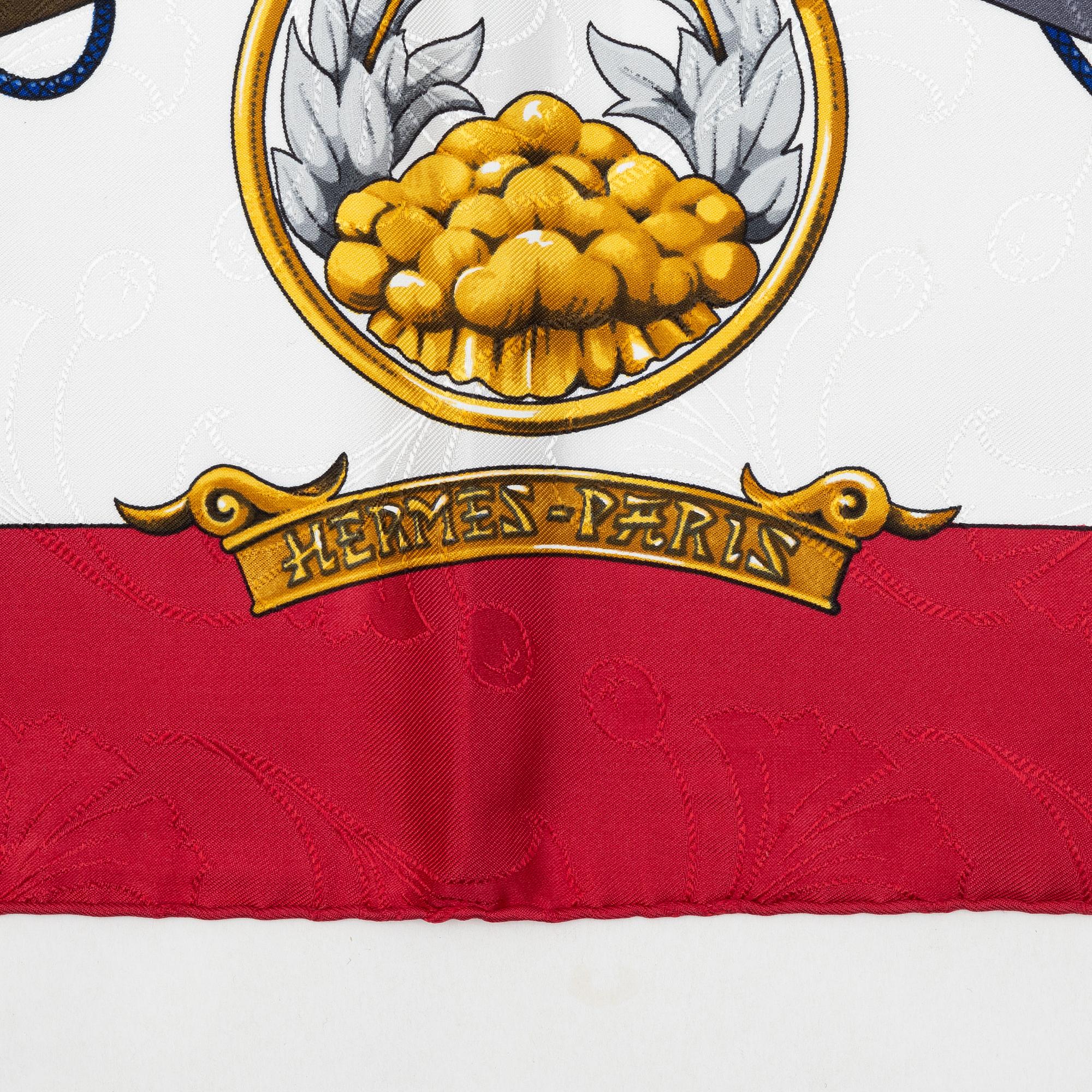 Hermès, scarf, "Daimyo Princes Du Soleil Levant".