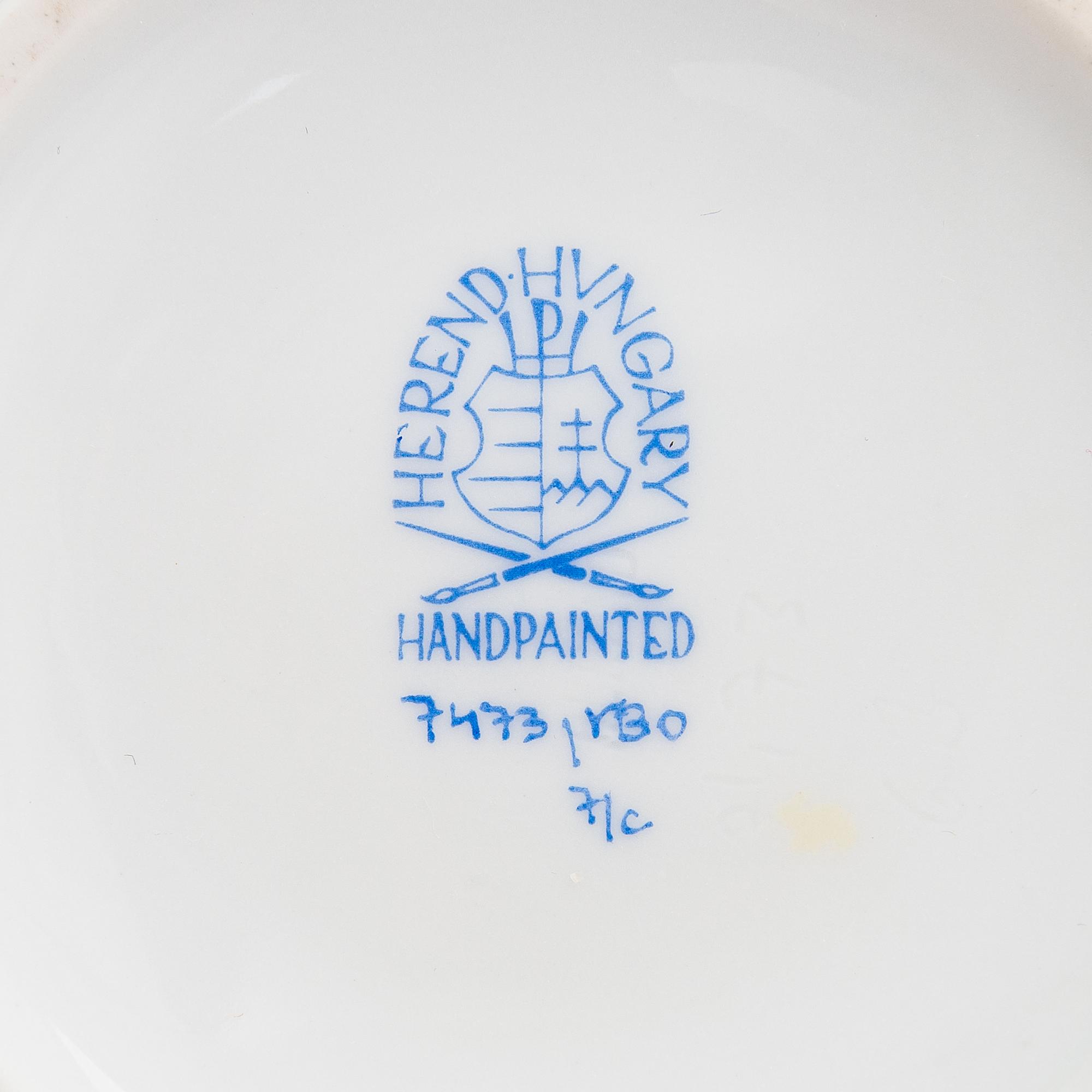 Malja posliinia, Herend.