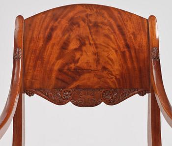 Karmstolar, Baltikum / Ryssland, 1800-talets första hälft, Empire.