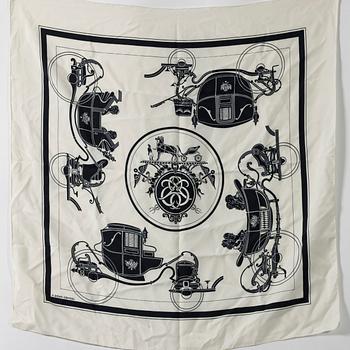 Hermès, scarf, “Ex-Libris”.