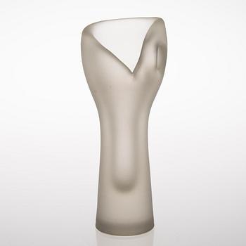 A 'Devil's Fist' glass sculpture with unclear signature.