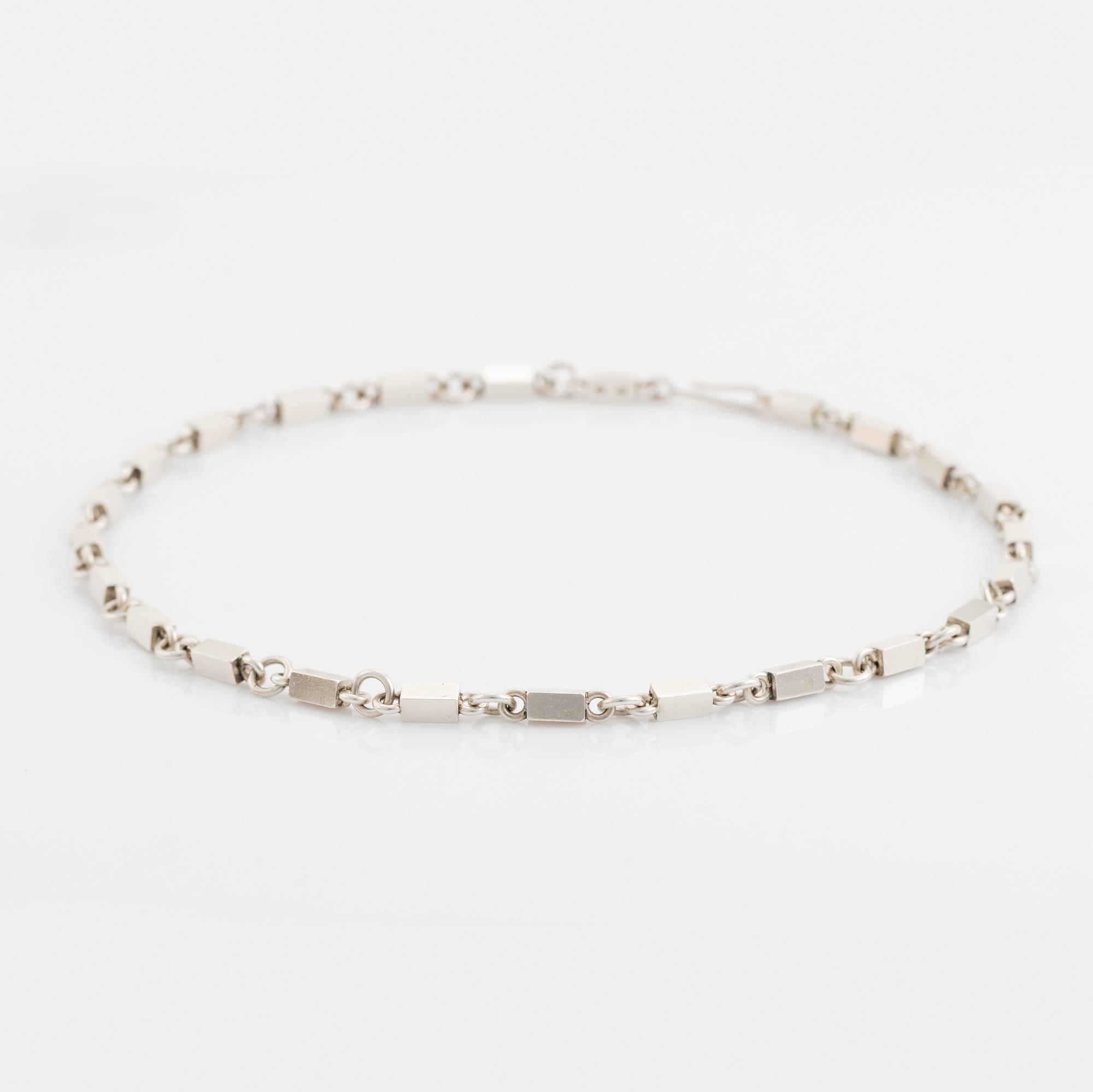Wiwen Nilsson, a sterling silver necklace, Anders Nilsson, Lund 1964.