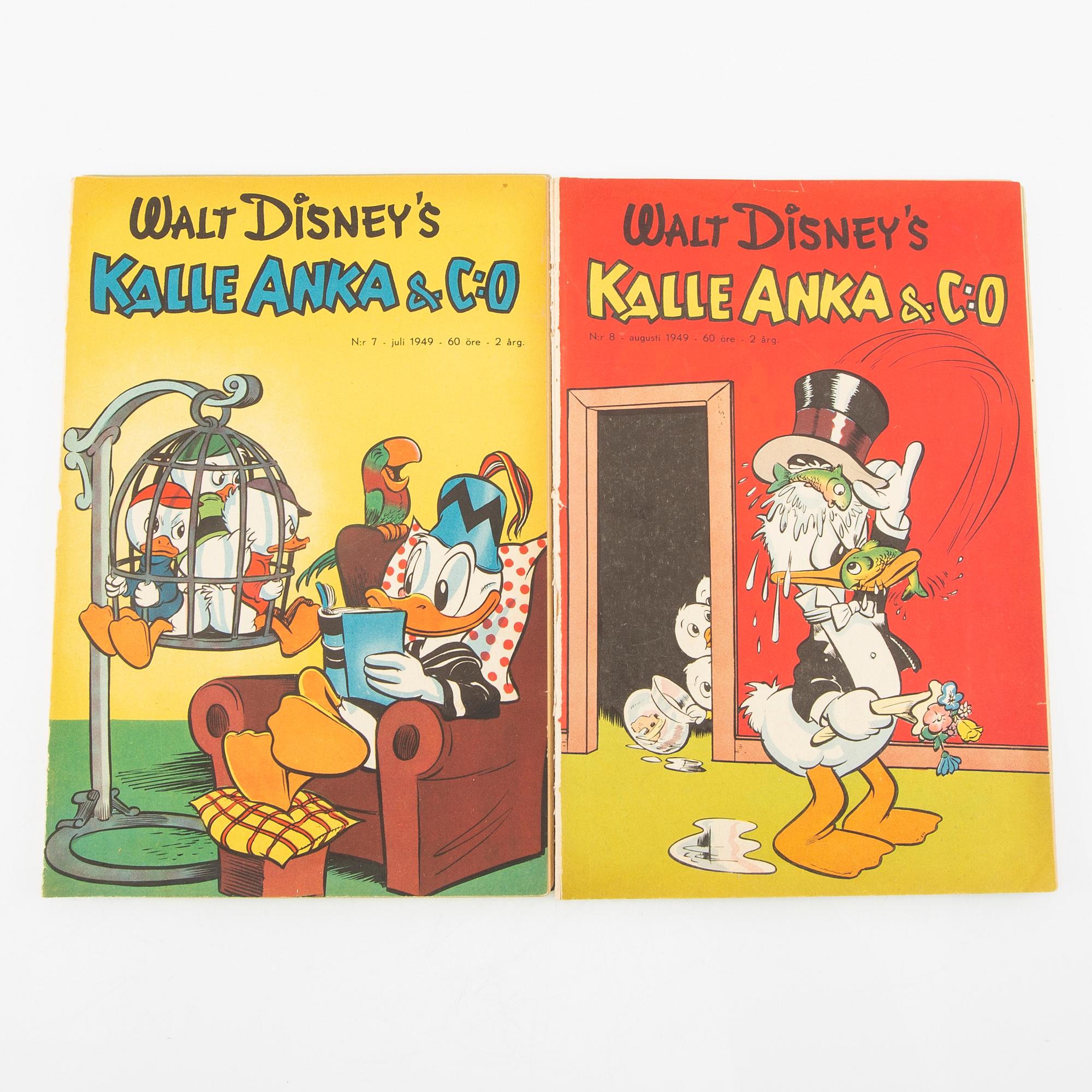 Comic magazines "Donald Duck" 1949 no. 3-12.