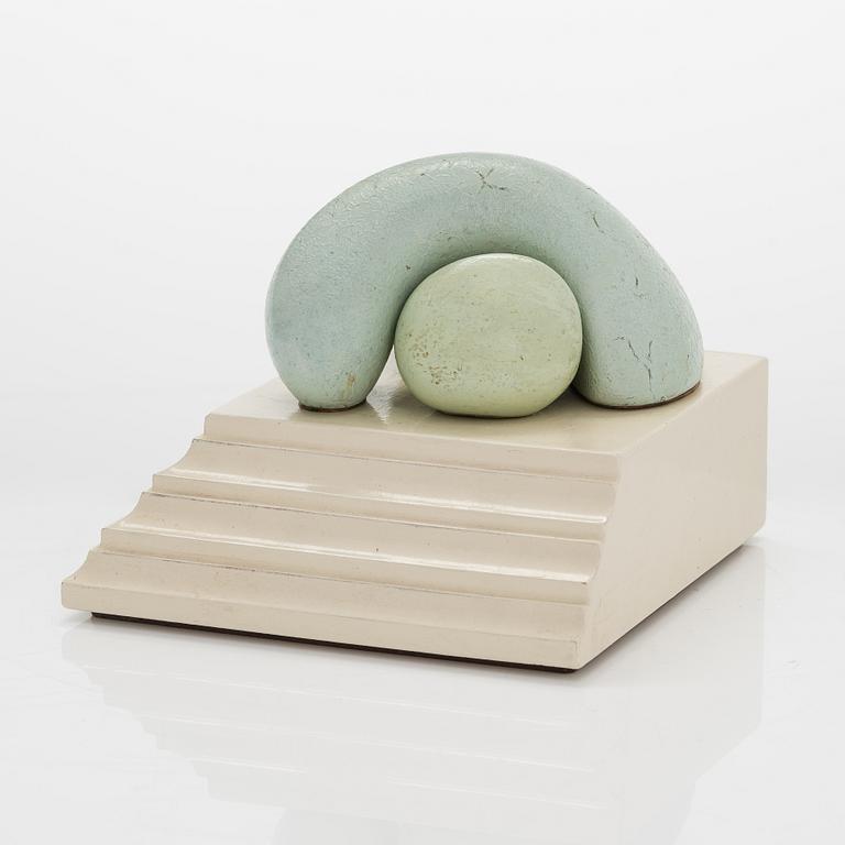 Poul Havgaard, 'Tired Lovers' sculpture, signed 1988.