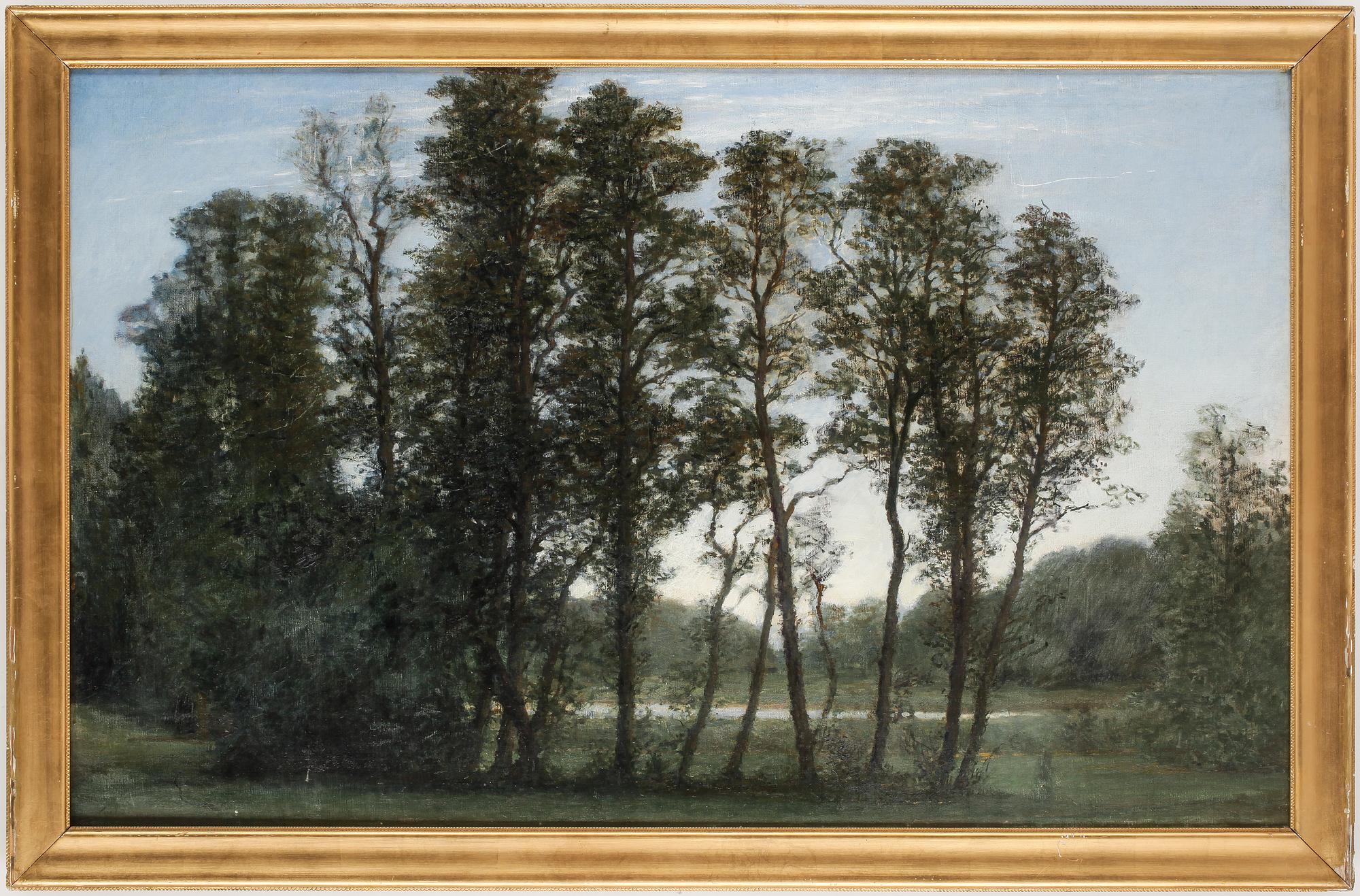OKÄND KONSTNÄR, olja på duk, 1800/1900-tal.