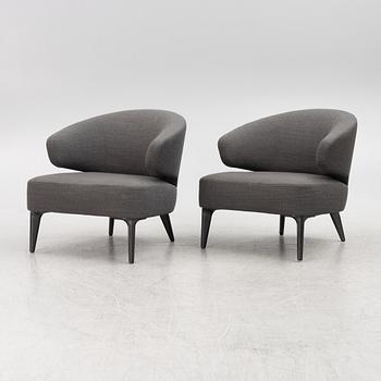 Rodolfo Dordoni, fåtöljer, ett par, "Aston", Minotti, Italien.