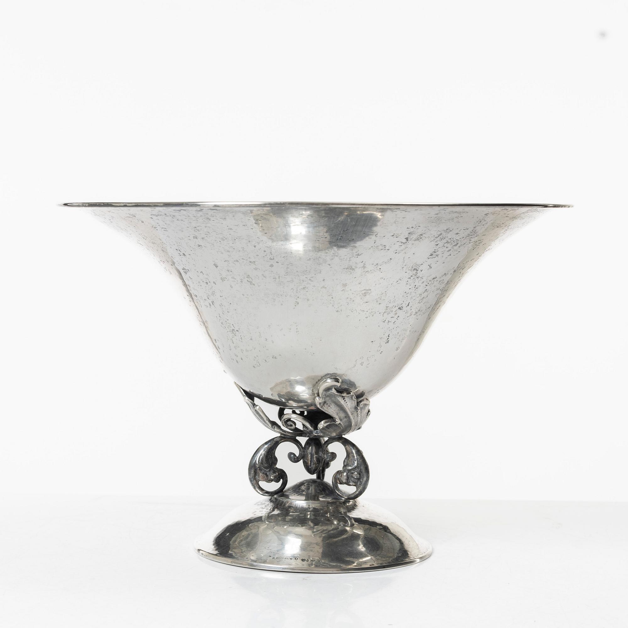A Swedish silver bowl, mark of K Anderson, Stockholm 1930s.
