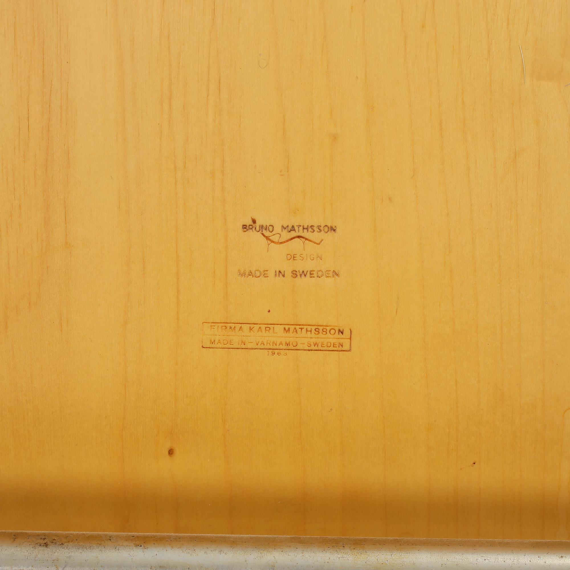 KLAFFBORD, Bruno Mathsson, Firma Karl Mathsson 1963.