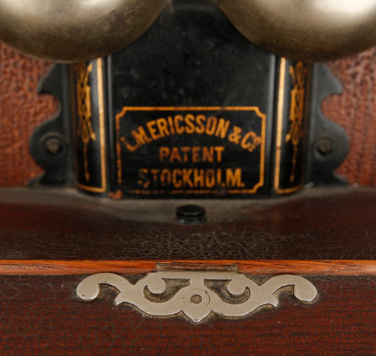 VÄGGTELEFON, L.M. Ericsson och Co. Stockholm.