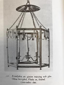 A Gustavian late 18th century four-light hanging lantern.