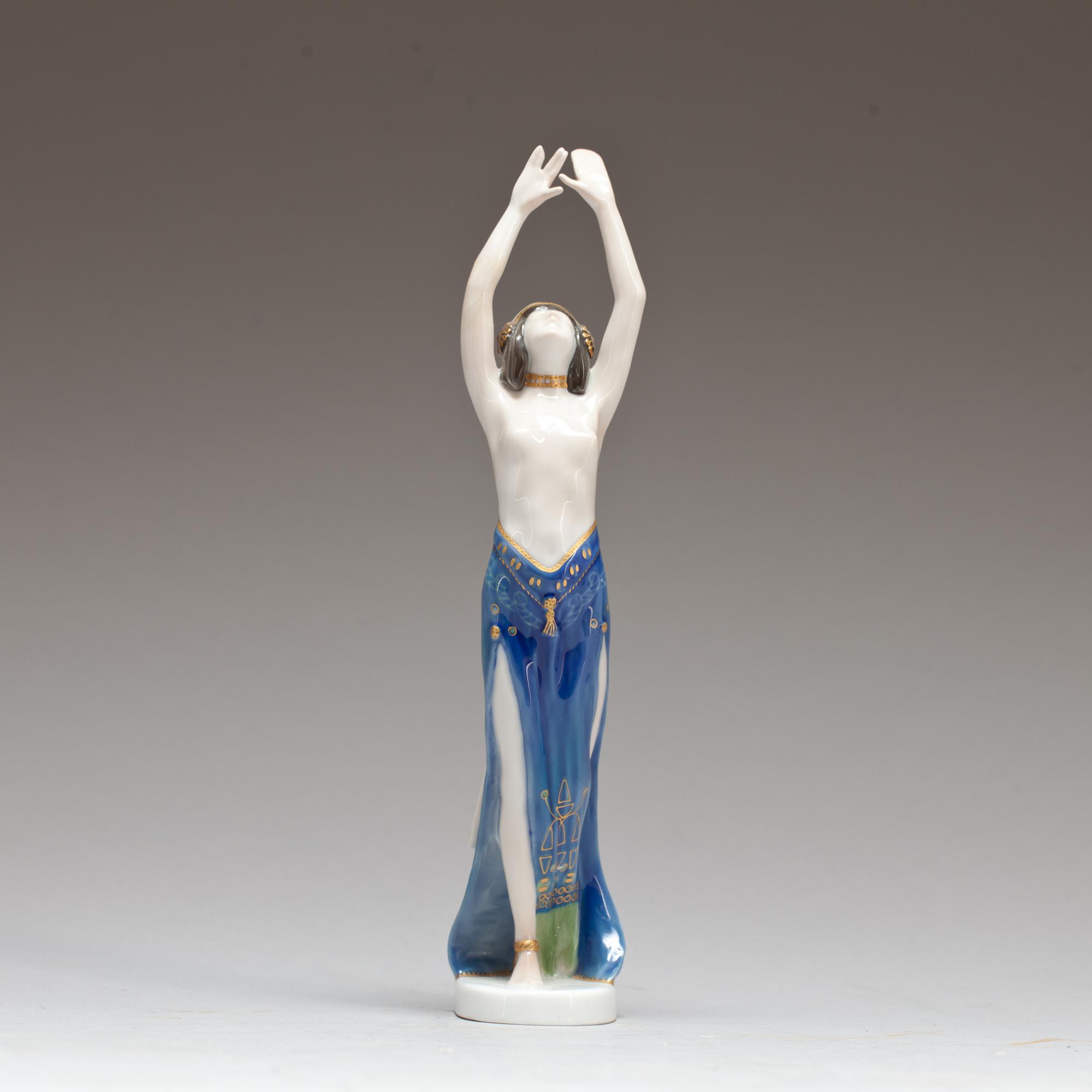 FIGURIN, porslin, Rosenthal, sign B. Boehs, 1900-talets första hälft/mitt.