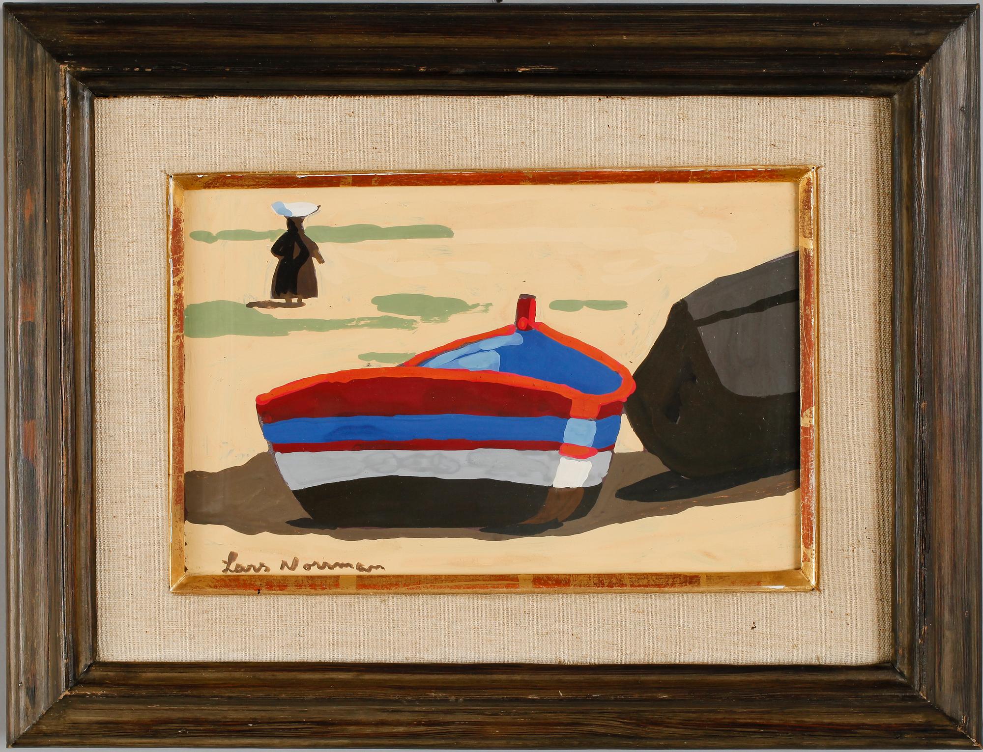 LARS NORRMAN, gouache, sign.