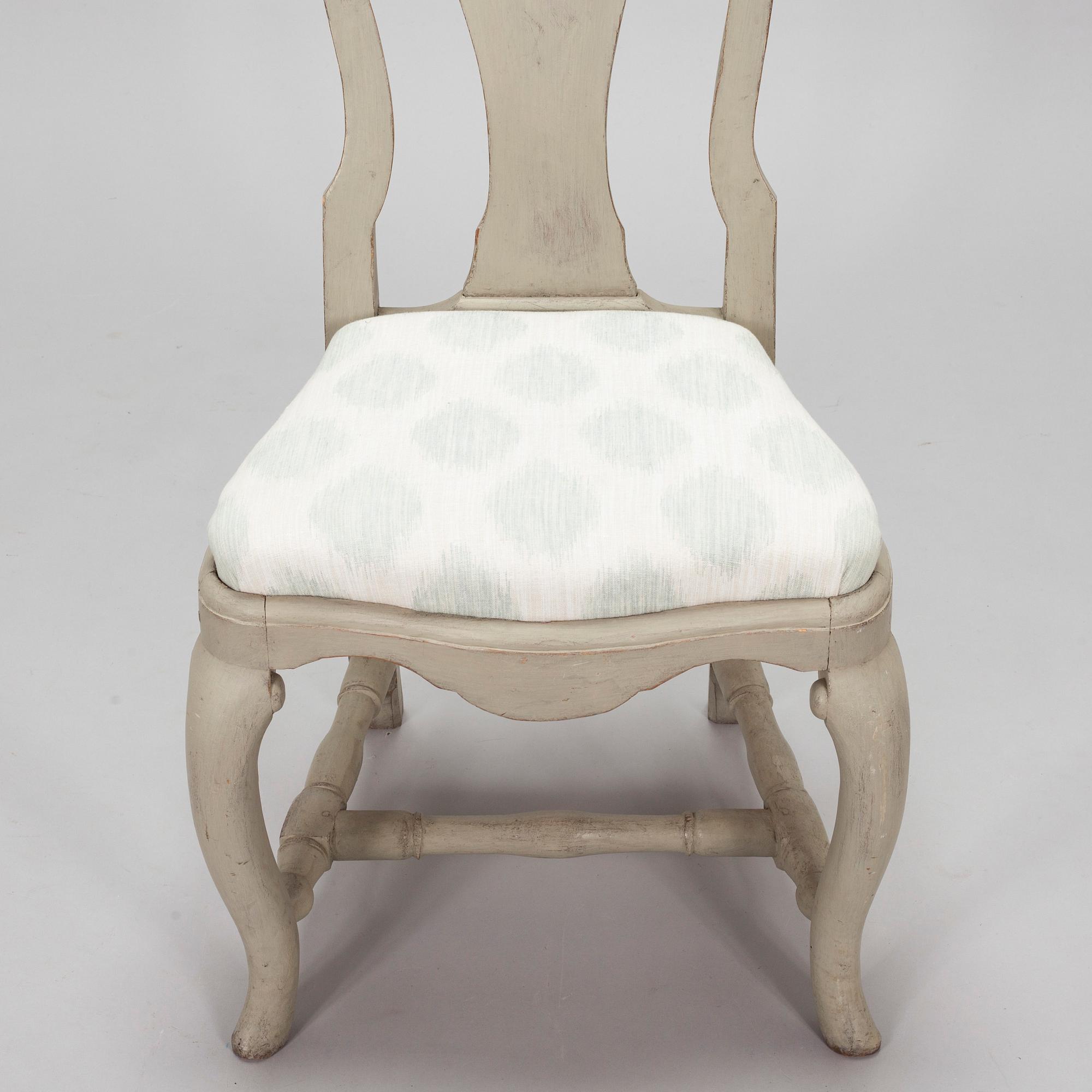 An 18th century rococo chair.