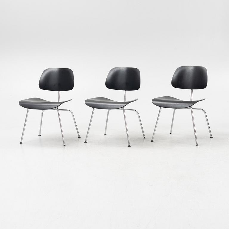 Charles & Ray Eames, three DCM chairs from Vitra.