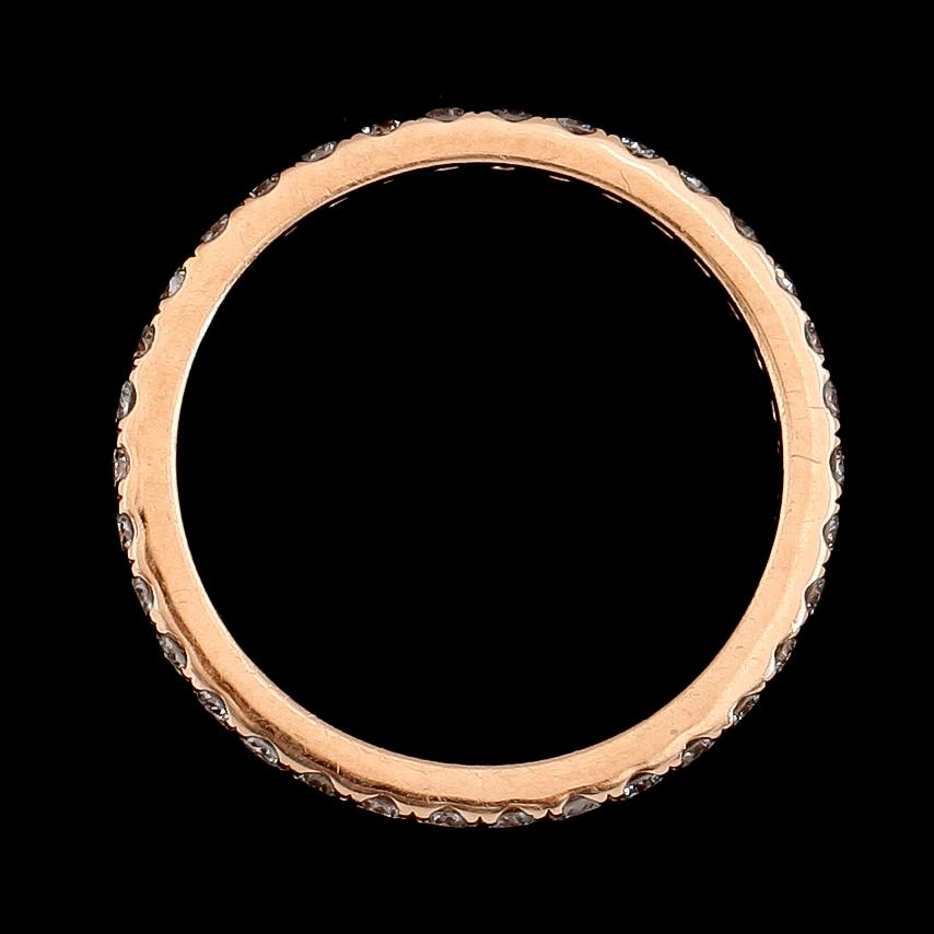 RING, 18K guld, diamanter tot ca 0.65 ct.
