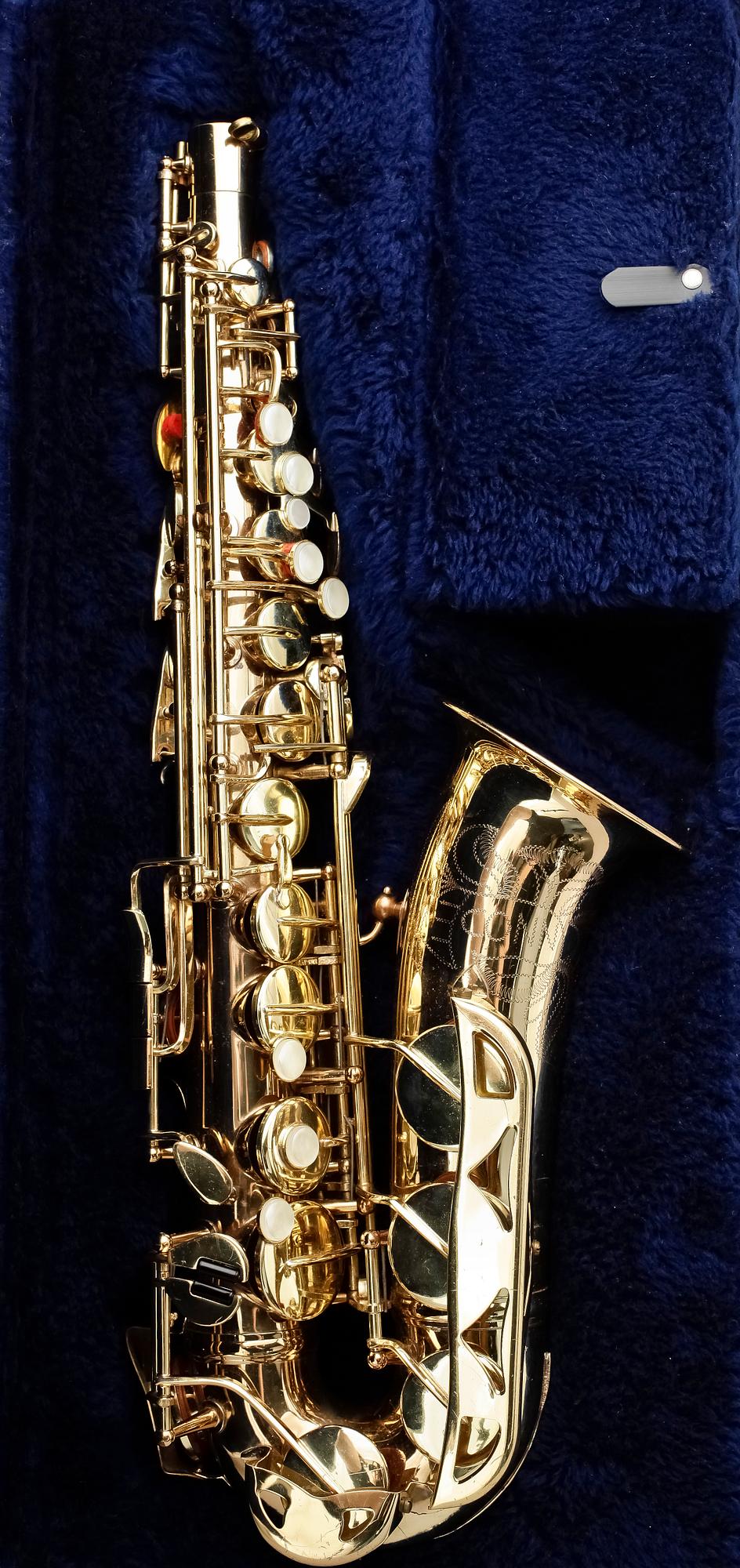SAXOFON, mässing, Conn, Märkt "N193662", troligen 1980-tal.