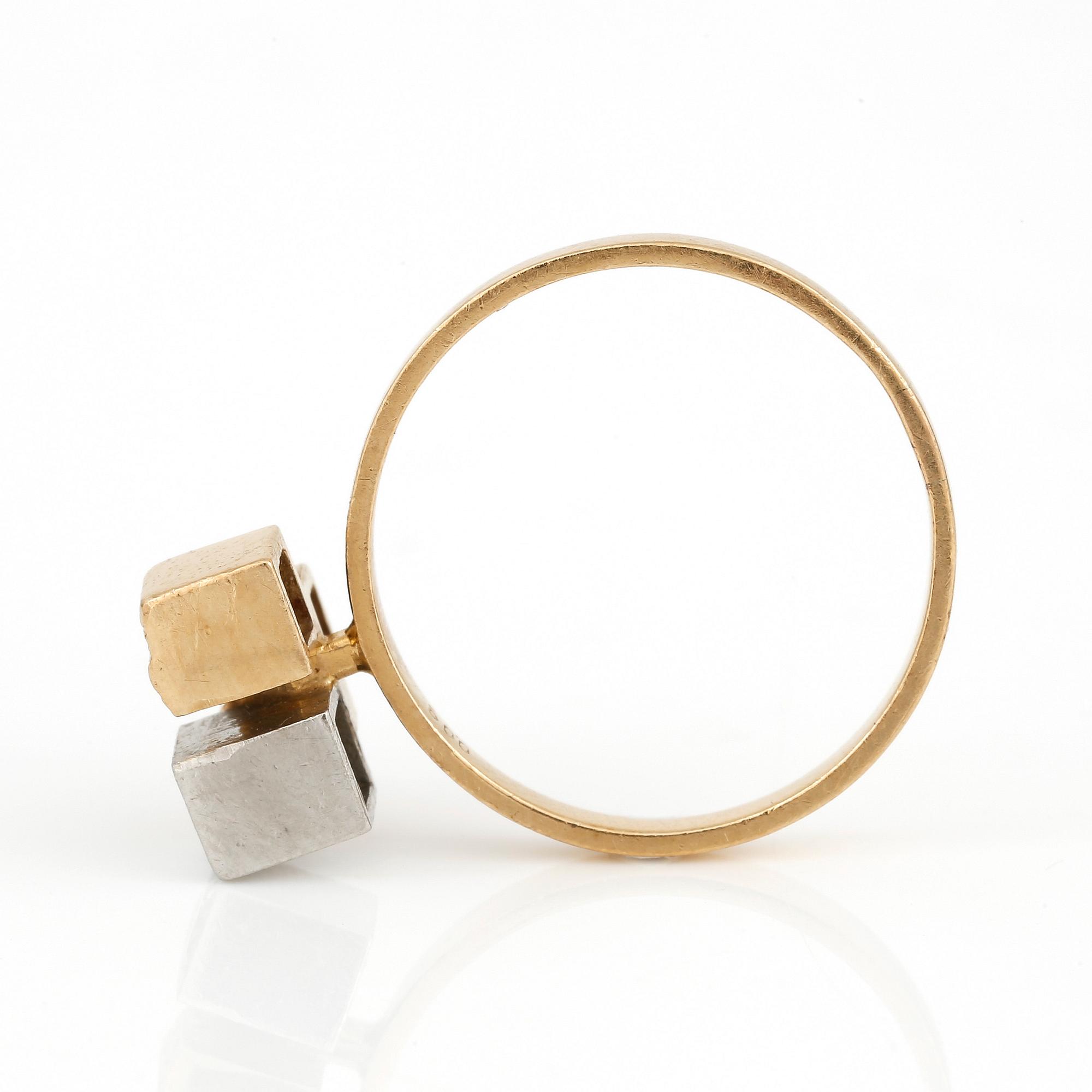 RING, med briljantslipad diamant, ca 0,09 ct, Lapponia, Finland, 1982.
