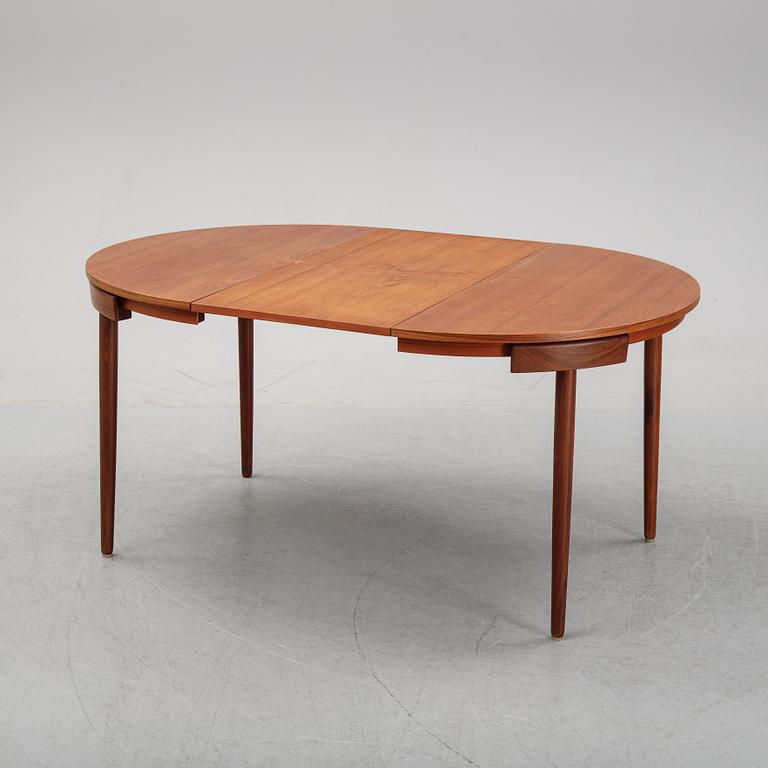 Hans Olsen, matbord och stolar, 4st, Frem Røjle, Danmark, 1950-tal.