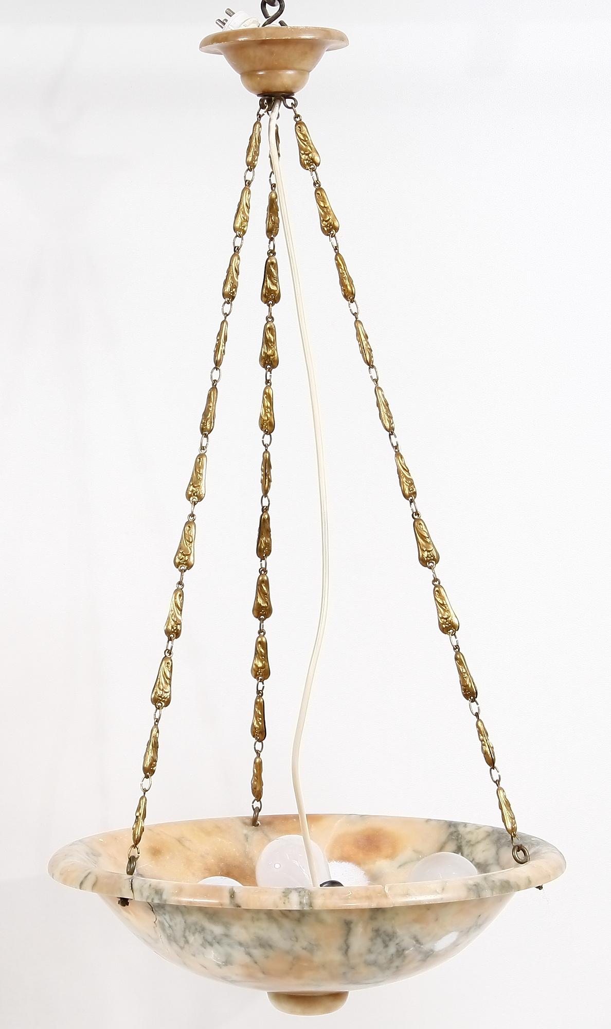 AMPEL, alabaster och mässing.