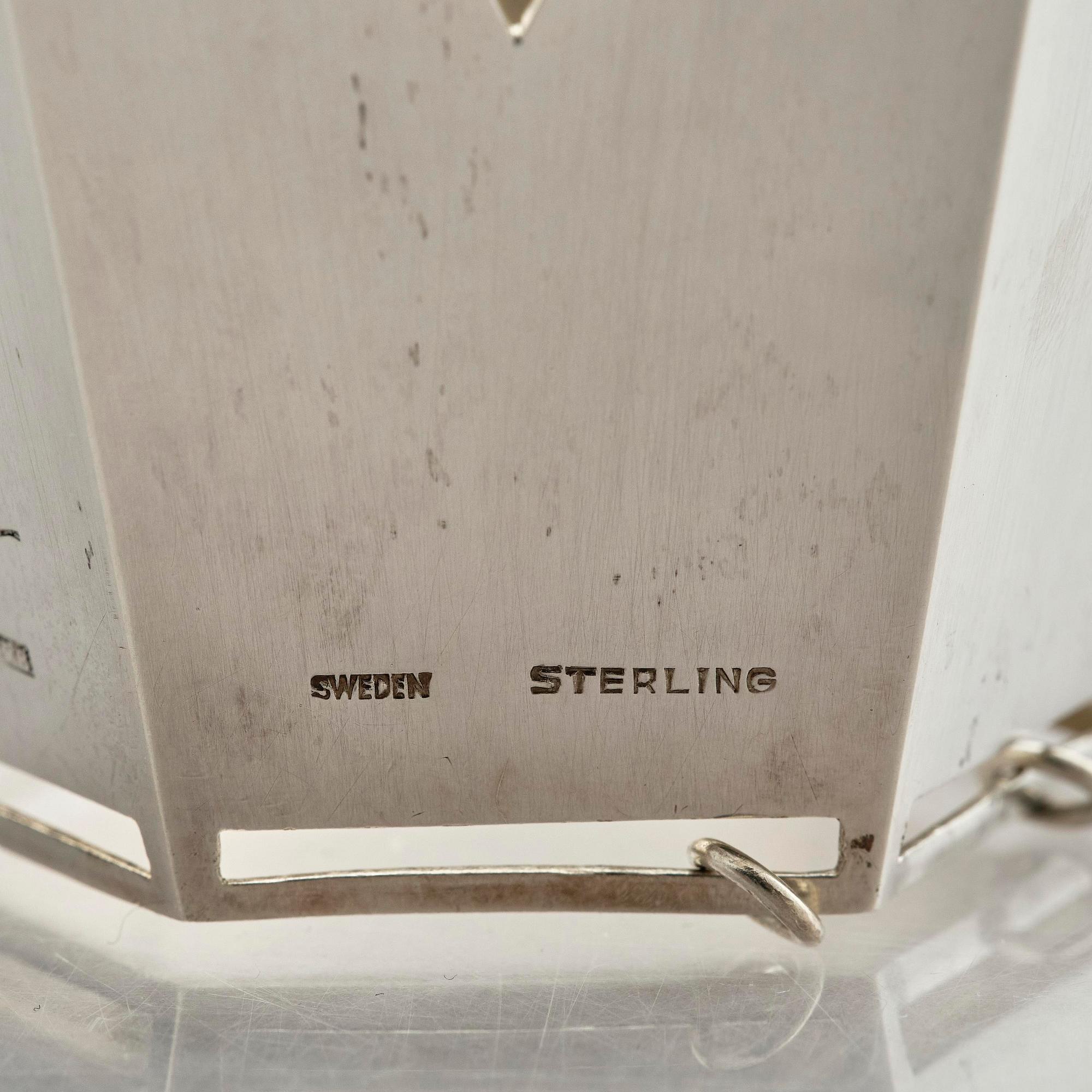 Wiwen Nilsson, a crown, sterling silver, Lund 1943.
