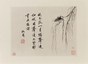 A collection of Chinese prints, including after Shen Zhou, given by Rong Baozhai, 1953-1954.