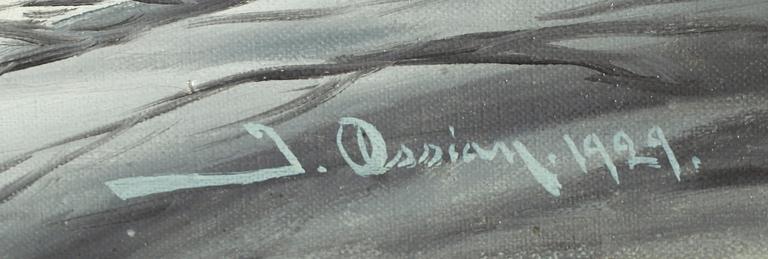 JOHAN OSSIAN-ANDERSSON, olja på duk, signerad och daterad 1929.