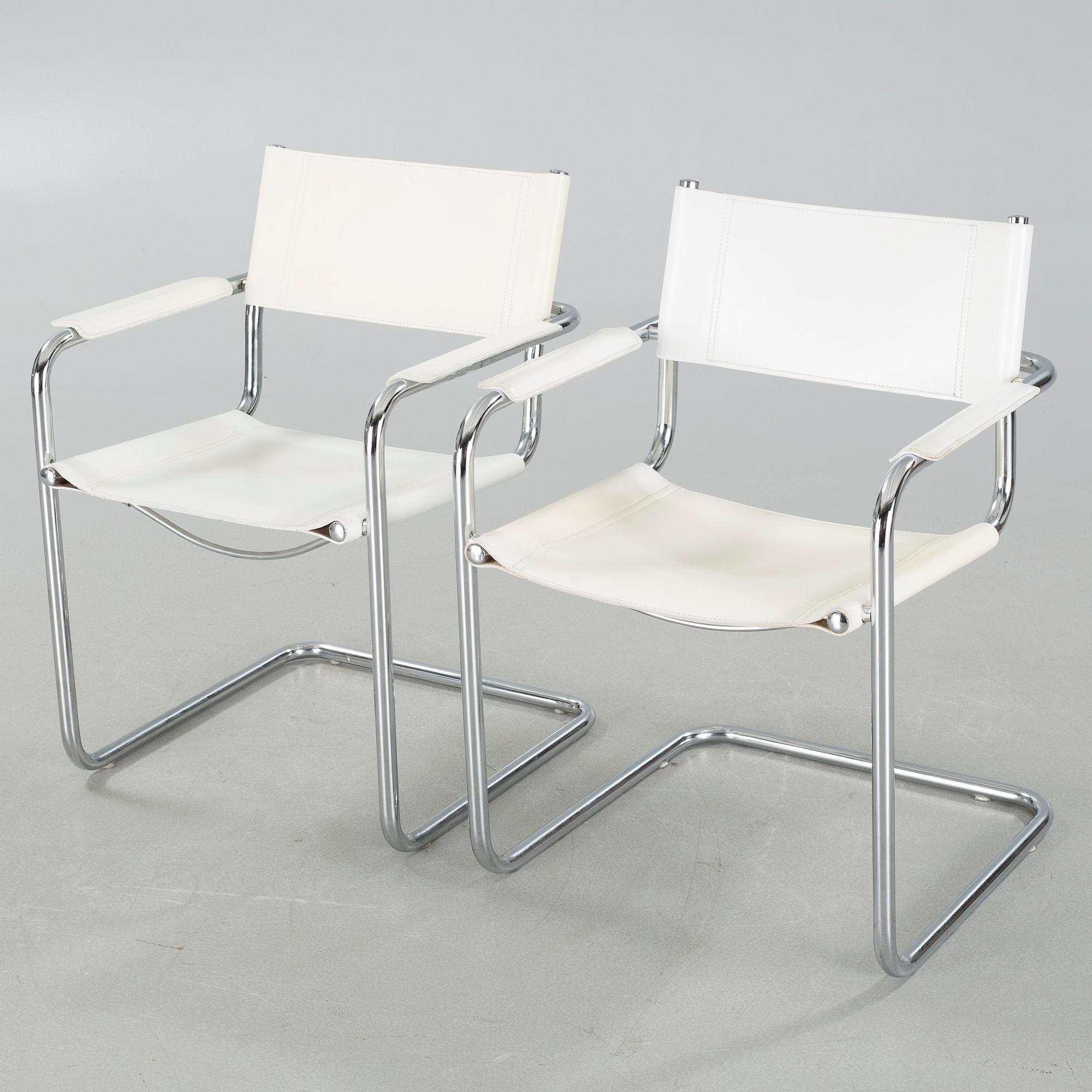 A pair of armchairs, made in the second half of the 20th century.