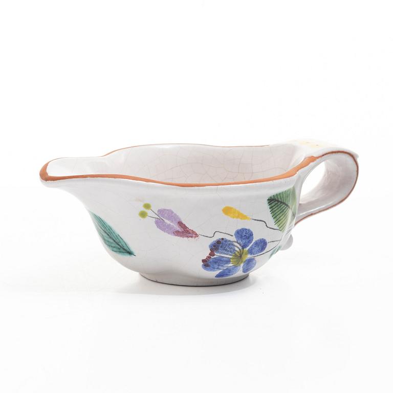 Stig Lindberg, Four faience service pieces, Gustavsberg Studio.