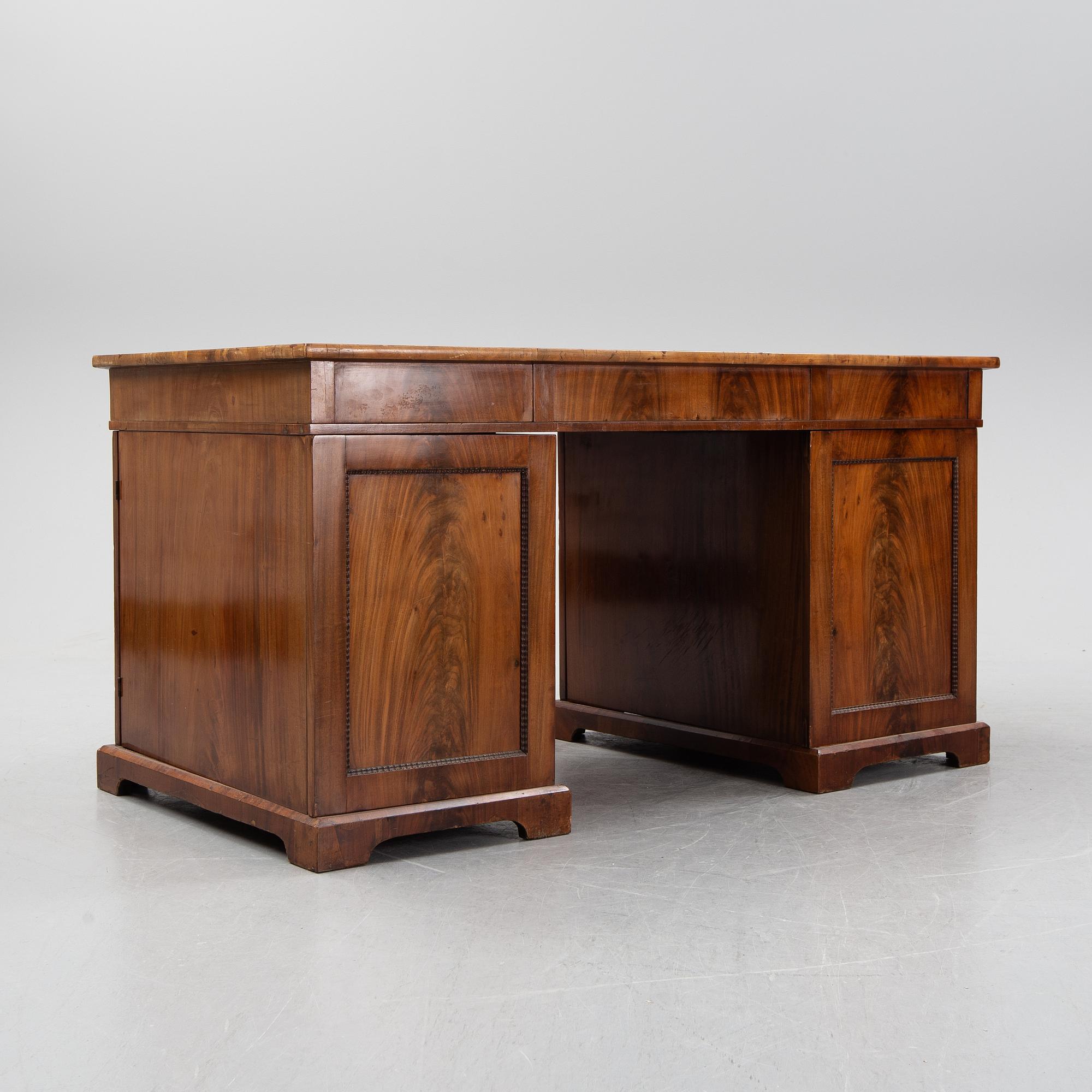 A swedish empire writing desk, first half of the 19th century.