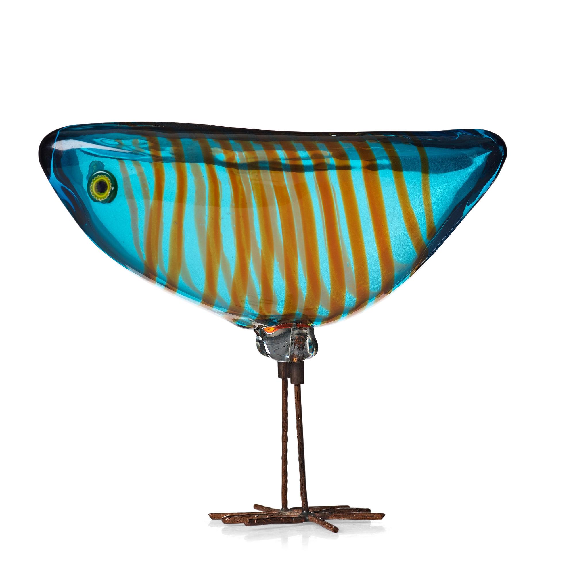 Alessandro Pianon, fågel, "Pulcino", Vistosi, Italien 1960-tal.