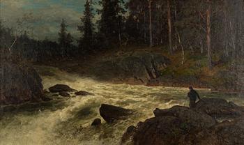 Axel Nordgren, Fiskare vid vattenfall.