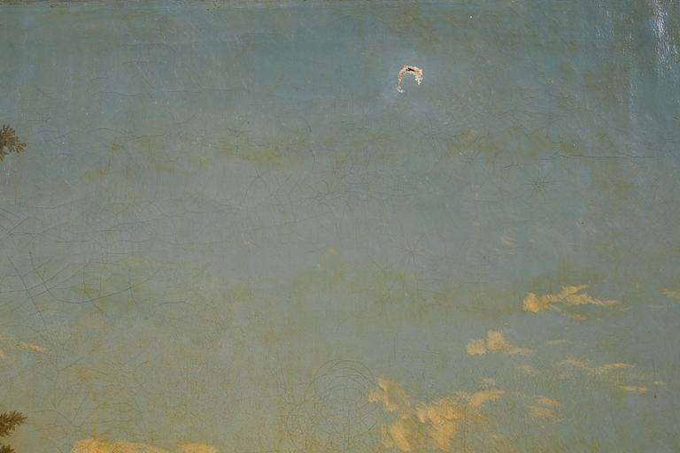 EDOUARD JEAN MARIE HOSTEIN, olja på duk, signerad och daterad Paris 1863.