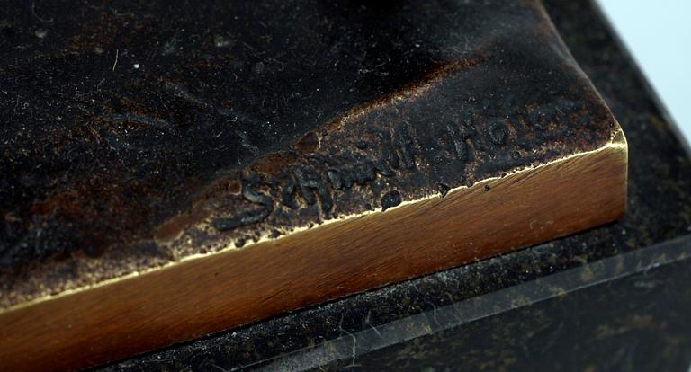 OTTO SCHMIDT-HOFER, brons, sign.