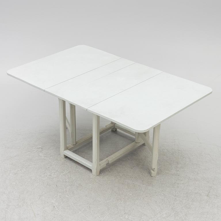 A 19th century drop-leaf table, Sweden.