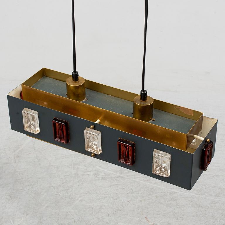 A Swedish ceiling lamp, Einar Bäckström, Malmö, 1960s-70s.