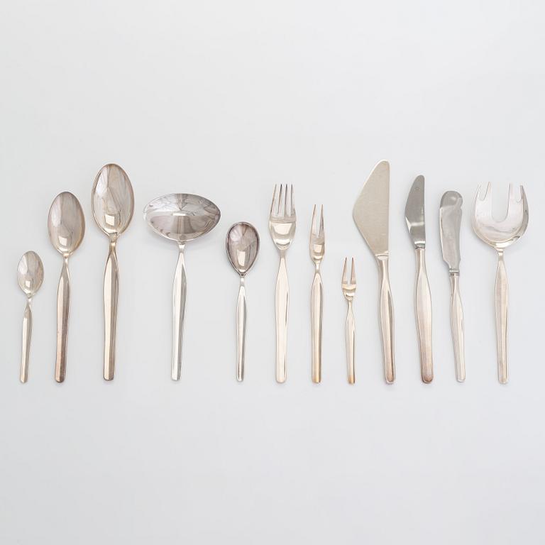 Tapio Wirkkala, a 53-piece set of 'Tapio' silver cutlery, Hämeenlinna, 1959.