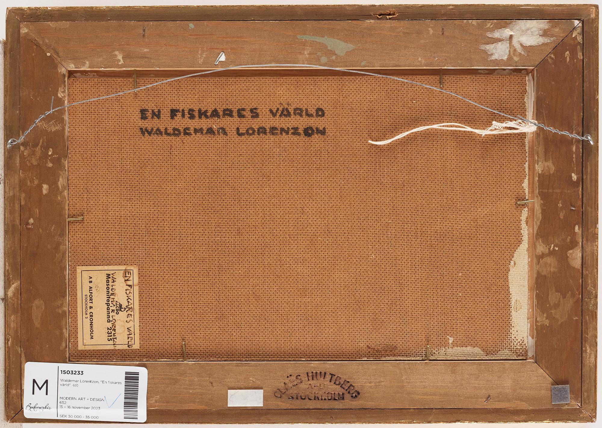 Waldemar Lorentzon, "En fiskares värld".