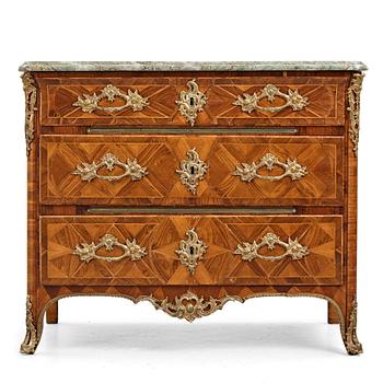 40. A Swedish Rococo commode attributed to Johan Henrik Reimers (master in  Stockholm 1754-1773).