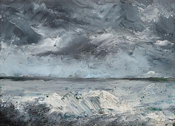 295. August Strindberg, "Packis i stranden" (Ice boulders on the shore).