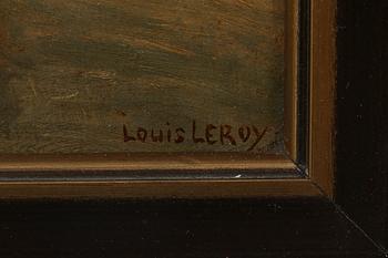 LOUIS LEROY, oil on canvas, signed.