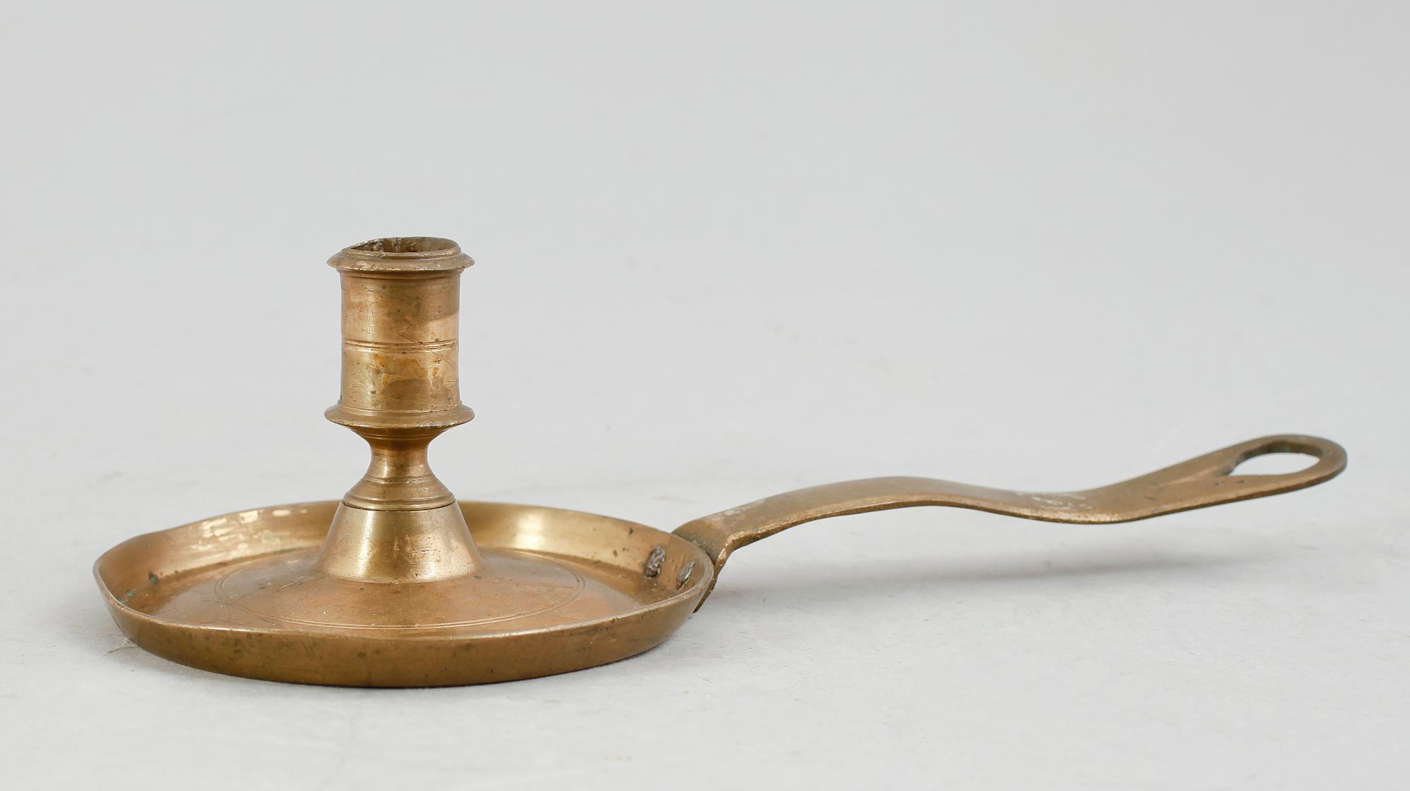 NATTLJUSSTAKE, mässing, 1700-tal.