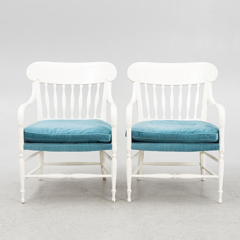 Armchairs, a pair, OPE Möbler, second half of the 20th century.