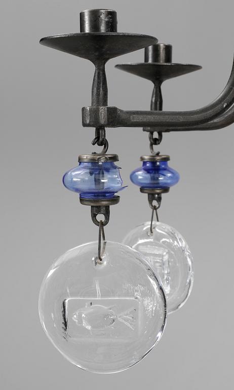 LJUSKRONA, Erik Höglund, 1900-talets andra hälft. Höjd ca 50 cm.