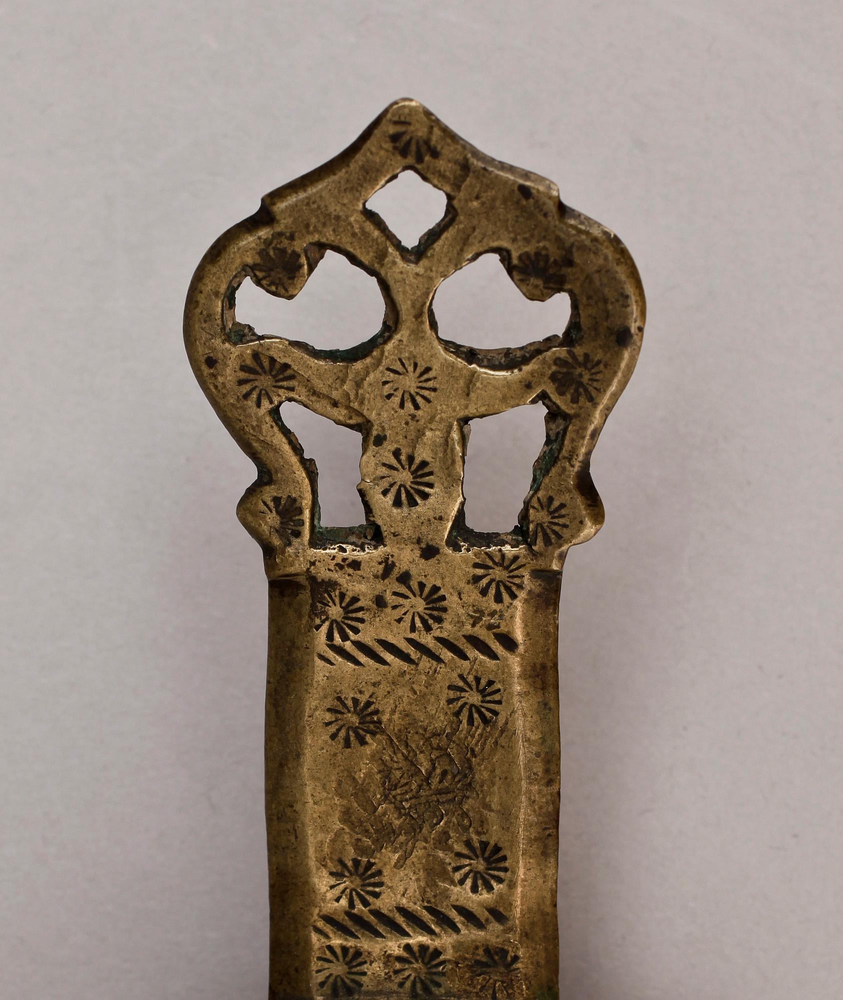 NATTLJUSSTAKE, mässing, 1600/1700-tal.