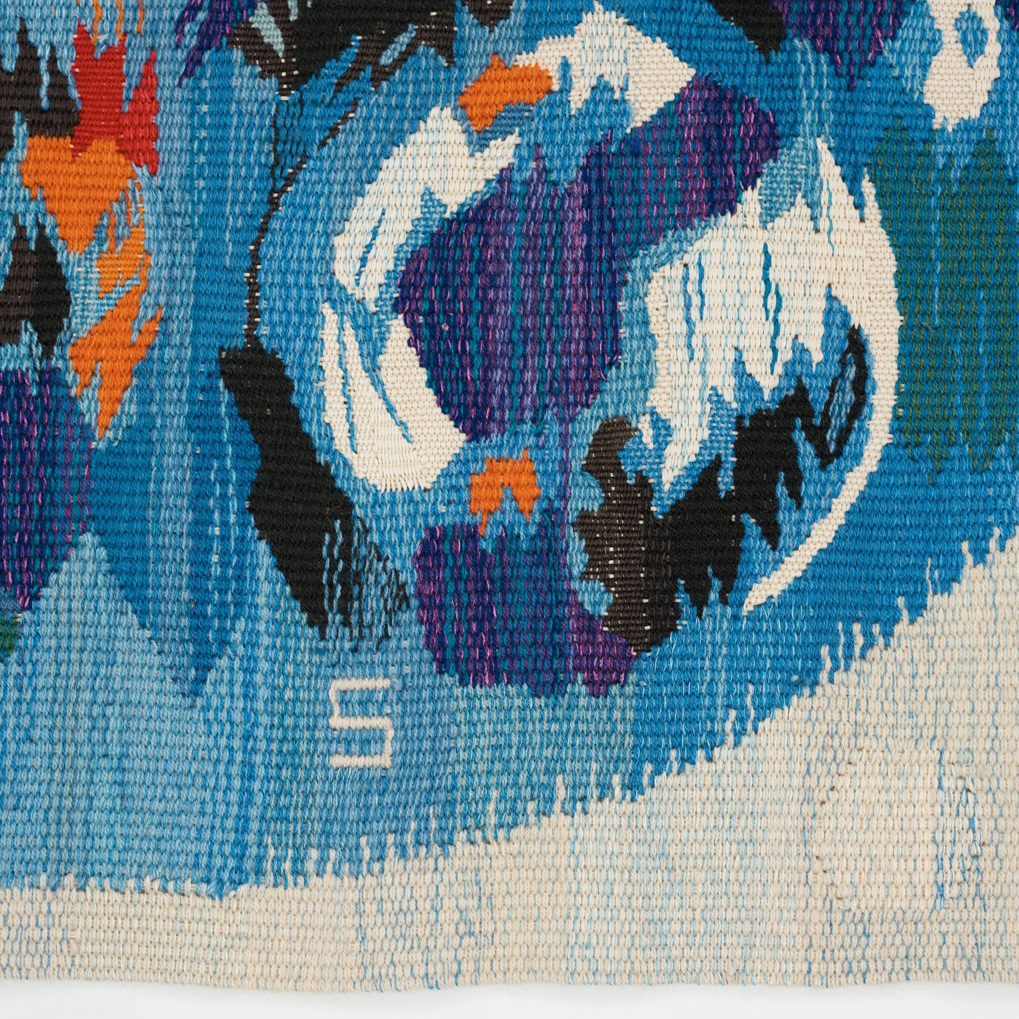 Barbro Sprinchorn, Vävd tapet, "La Lune" ("Månen"), gobelängvariant, ca 87,5-88,5 x 103,5 cm, signerad AB MMF S.