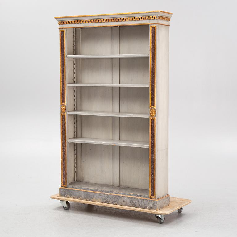 A Gustavian style bookcase, first half of the 20th Century.