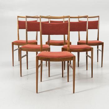 Dining chairs, 6, Denmark, 1950s/60s.